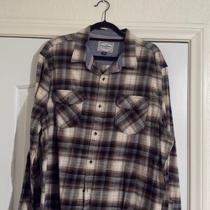 Plaid Casual Button Down Shirt